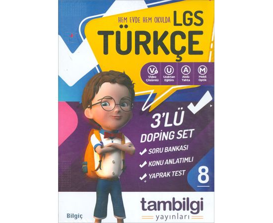 8.Sınıf LGS Türkçe 3lü Doping Set Tambilgi Yayınları