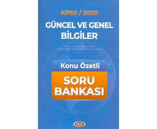 Data 2020 KPSS Güncel ve Genel Bilgiler Konu Özetli Soru Bankası