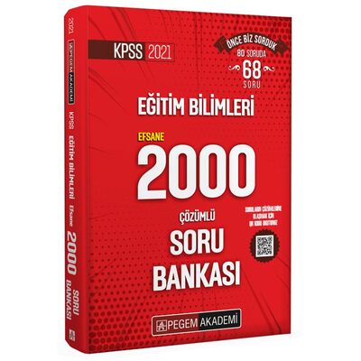 2021 KPSS Eğitim Bilimleri Efsane 2000 Çözümlü Soru Bankası