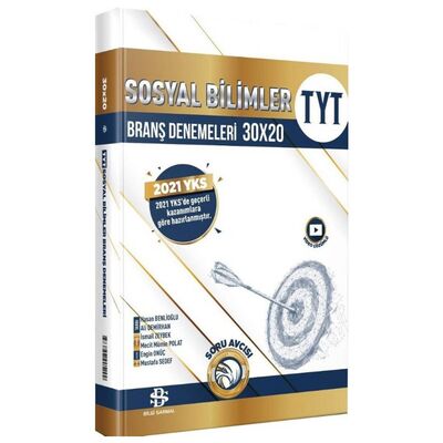 2021 YKS TYT Sosyal Bilimler Branş Denemeleri Video Çözümlü Bilgi Sarmal Yayınları