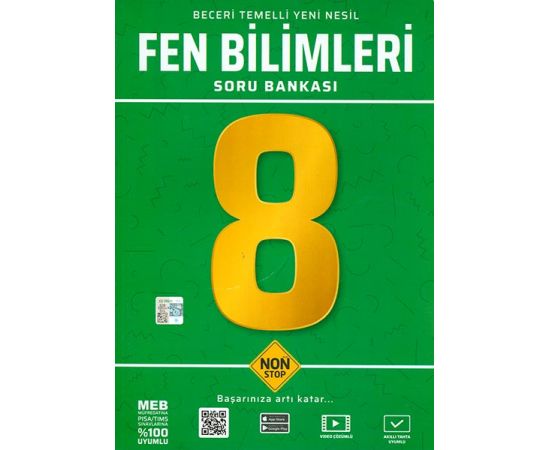 8.Sınıf Beceri Temelli Fen Bilimleri Non Stop Soru Bankası Europa Yayınları