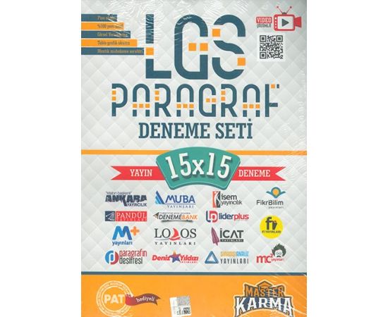 LGS Paragraf 15x15 Deneme Seti Master Karma Yayınları