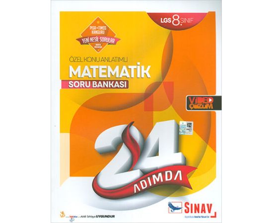 Sınav LGS 8.Sınıf Matematik Özet Konu Anlatımlı Soru Bankası