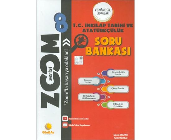 8.Sınıf İnkılap Tarihi Zoom Soru Bankası Günay Yayınları