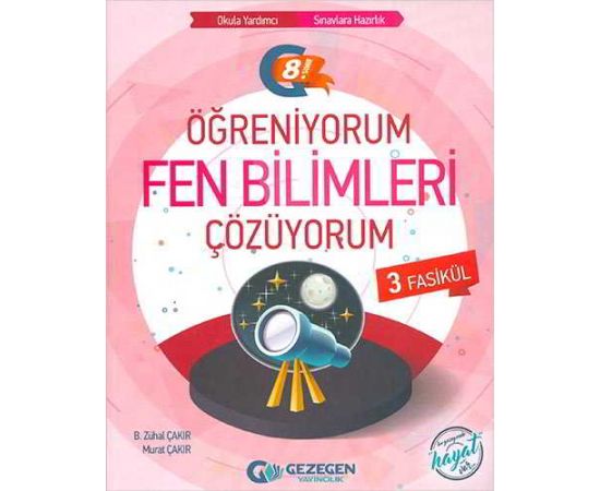 Gezegen 8.Sınıf Fen Bilimleri Öğreniyorum Çözüyorum