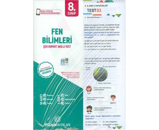 Puan 8.Sınıf Fen Bilimleri Yaprak Test
