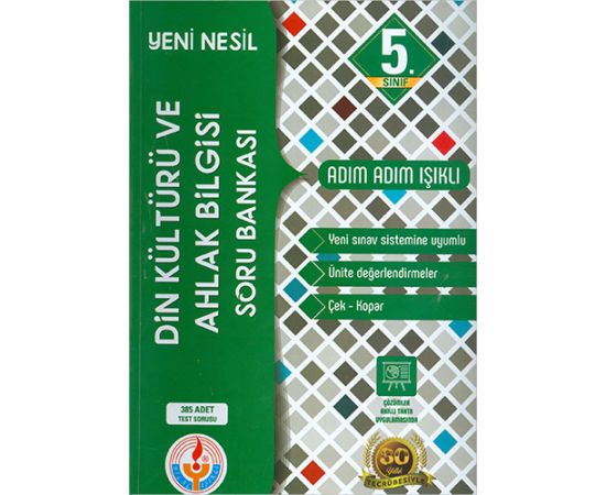 Adım Adım Işıklı 5. Sınıf Din Kültürü ve Ahlak Bilgisi Soru Bankası