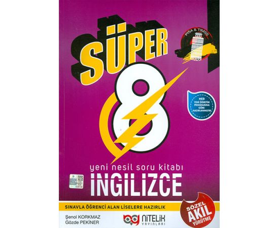 8.Sınıf İngilizce Süper Yeni Nesil Soru Kitabı Nitelik Yayınları Kitabı PDF indir 1 8.Sınıf İngilizce Süper Yeni Nesil Soru Kitabı Nitelik Yayınları