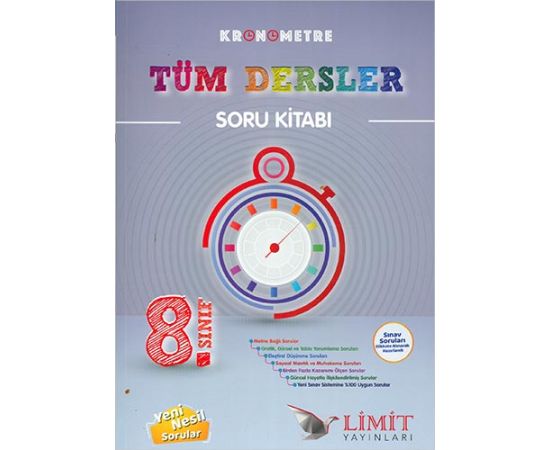 Limit 8.Sınıf Kronometre Tüm Dersler Soru Kitabı
