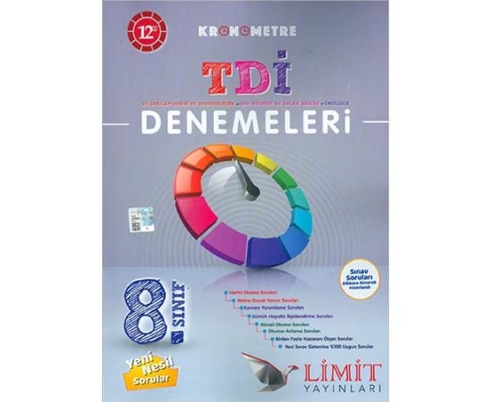 8.Sınıf TDİ Kronometre 12li Denemeleri Limit Yayınları