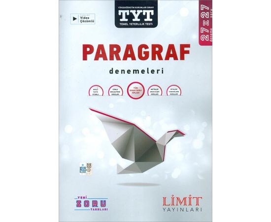 Limit 2021 TYT Paragraf 27x27 Denemeleri Video Çözümlü
