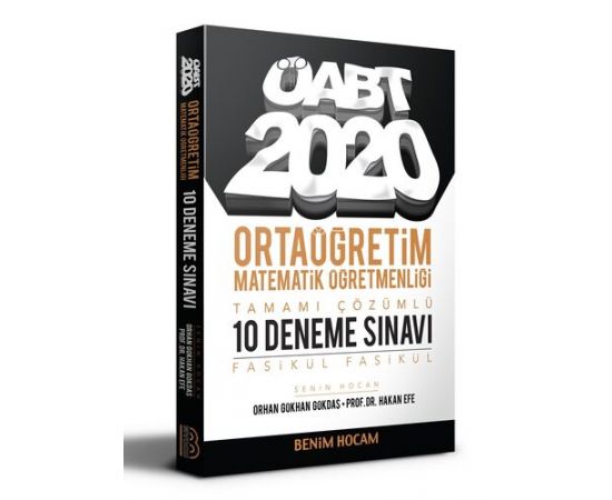 Benim Hocam 2020 ÖABT Ortaöğretim Matematik Öğretmenliği Çözümlü 10 Fasikül Deneme