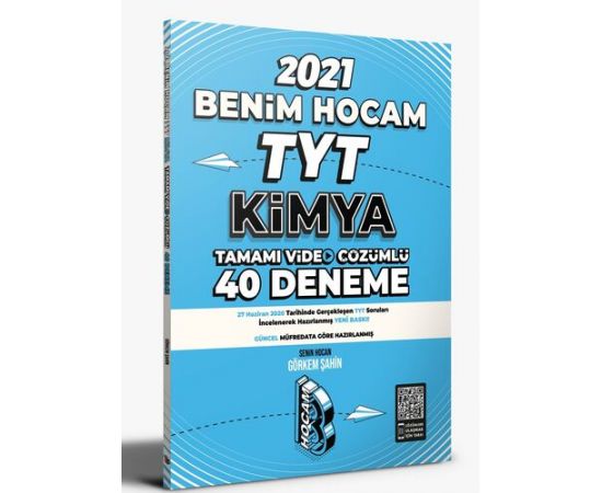 Benim Hocam 2021 TYT Kimya Video Çözümlü 40 Deneme Sınavı