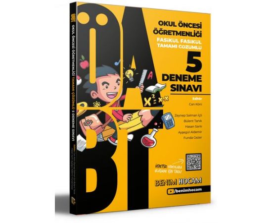 Benim Hocam 2021 ÖABT Okul Öncesi Öğretmenliği Çözümlü 5 Fasikül Deneme