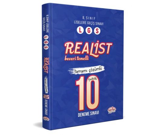 Editör LGS Realist Çözümlü 10 Deneme Sınavı