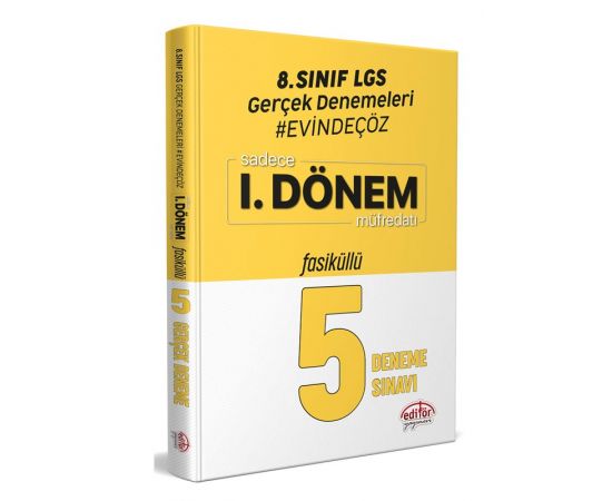 Editör Evde Çöz LGS 1.Dönem Fasiküllü 5 Gerçek Deneme