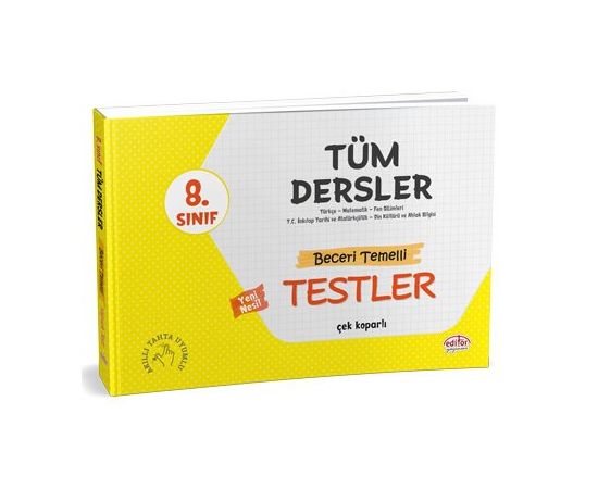 Editör 8.Sınıf Tüm Dersler Beceri Temelli Testler