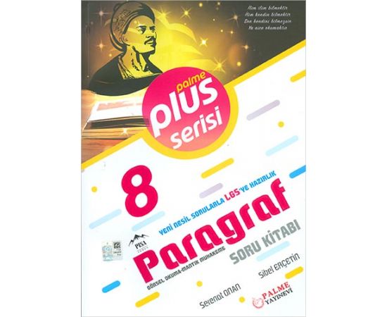 Palme 8.Sınıf Plus Serisi Paragraf Soru Kitabı