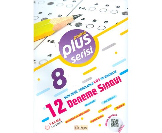 8.Sınıf LGS Plus Serisi 12 Deneme Sınavı Palme Yayıncılık