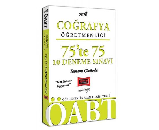 Yargı 2020 ÖABT Coğrafya Öğretmenliği 75te 75 Çözümlü 10 Deneme Sınavı