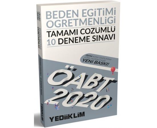 Yediiklim 2020 ÖABT Beden Eğitimi Öğretmenliği Çözümlü 10 Deneme