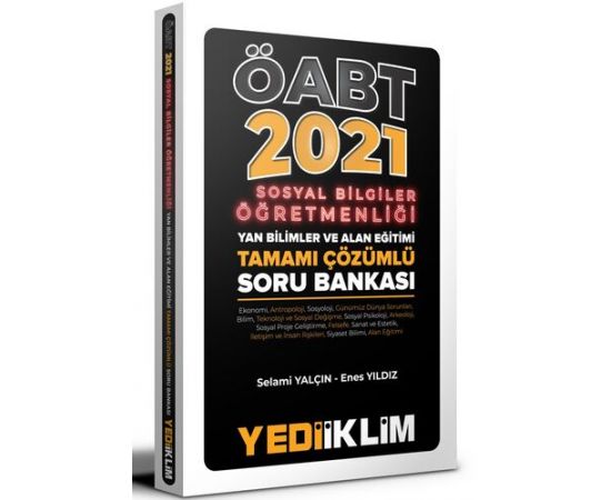 Yediiklim 2021 ÖABT Sosyal Bilgiler Öğretmenliği Yan Bilimler ve Alan Eğitimi Çözümlü Soru Bankası