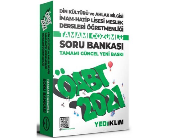 Yediiklim 2021 ÖABT Din Kültürü ve Ahlak Bilgisi İmam Hatip Lisesi Meslek Dersleri Öğretmenliği