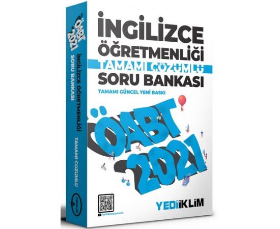 Yediiklim 2021 ÖABT İngilizce Öğretmenliği Çözümlü Soru Bankası