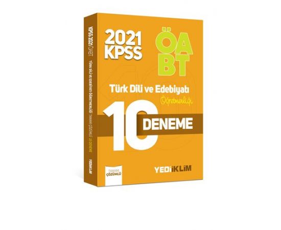 Yediiklim 2021 ÖABT Türk Dili ve Edebiyatı Öğretmenliği Çözümlü 10 Deneme