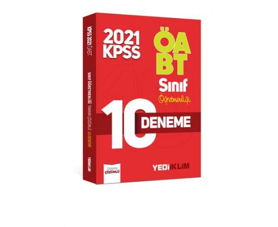 Yediiklim 2021 ÖABT Sınıf Öğretmenliği Çözümlü 10 Deneme
