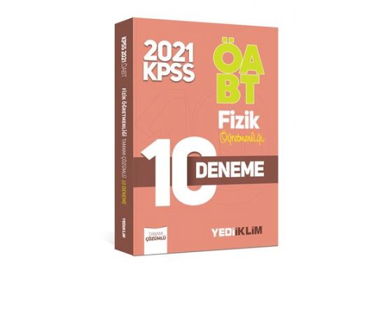 Yediiklim 2021 ÖABT Fizik Öğretmenliği Çözümlü 10 Deneme