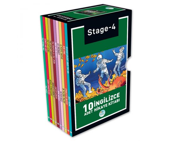 Stage-4 İngilizce Hikaye Seti 10 Kitap Maviçatı Yayınları