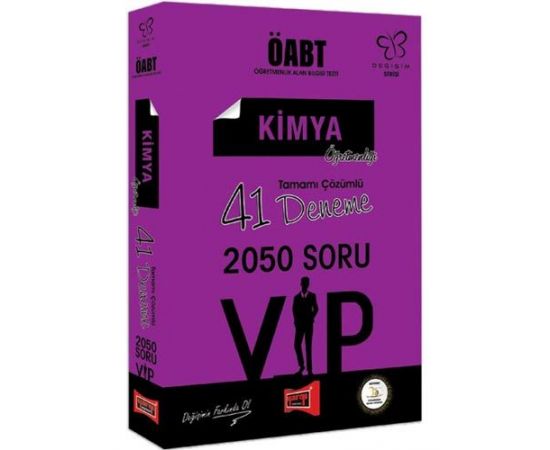 Yargı ÖABT Değişim Serisi VIP Kimya Öğretmenliği Çözümlü 41 Deneme