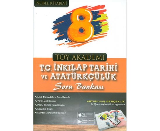 8.Sınıf İnkılap Tarihi Soru Bankası Toy Akademi