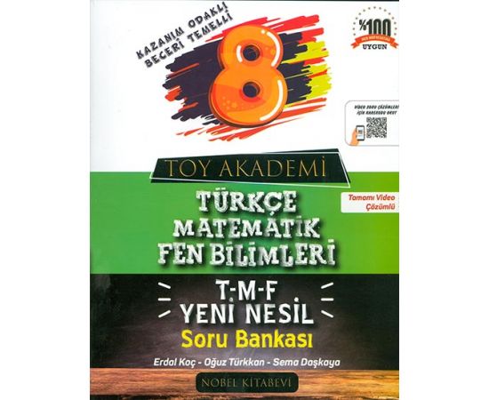 8.Snıf T-M-F Yeni Nesil Soru Bankası Toy Akademi