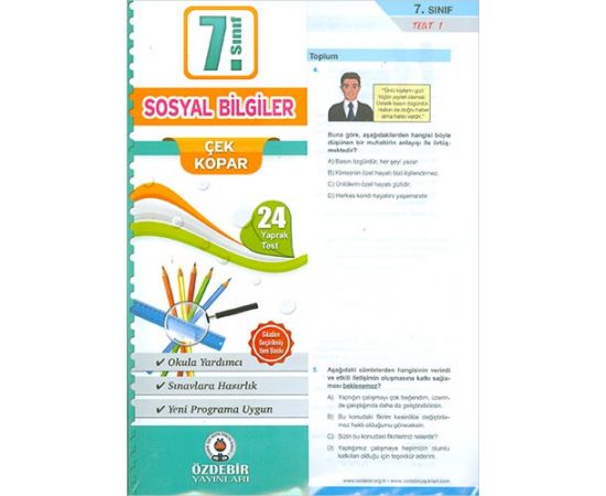 Özdebir 7.Sınıf Sosyal Bilgiler Yaprak Test
