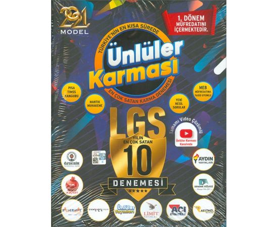 2021 LGS 1.Dönem 10 Farklı Yayın 10 Deneme Ünlüler Karması