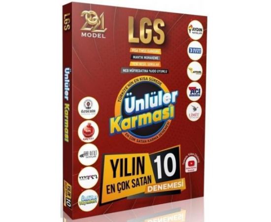 Ünlüler Karması 2021 LGS Yılın En Çok Satan 10 Denemesi