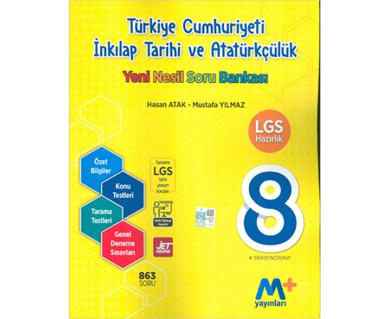 Martı 8.Sınıf LGS İnkılap Tarihi Yeni Nesil Soru Bankası