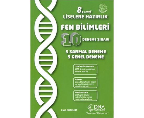 DNA 8.Sınıf Fen Bilimleri 5 Sarmal 5 Genel Deneme Sınavı