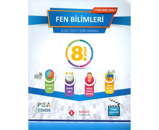 8.Sınıf Fen Bilimleri Konu Özetli Soru Bankası Sonuç Yayınları