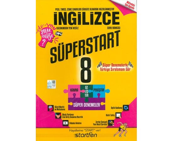 8.Sınıf İngilizce Soru Bankası Startfen Yayınları
