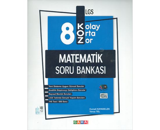 Gama Okul 8.Sınıf LGS Koz Matematik Soru Bankası
