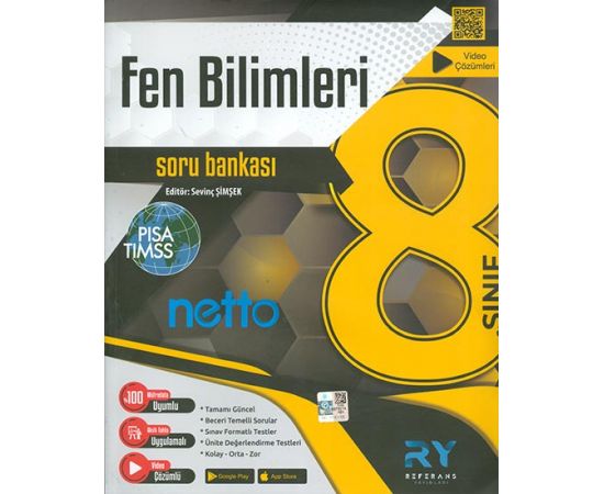 LGS 8.Sınıf Fen Bilimleri Soru Bankası Video Çözümlü Referans Yayınları