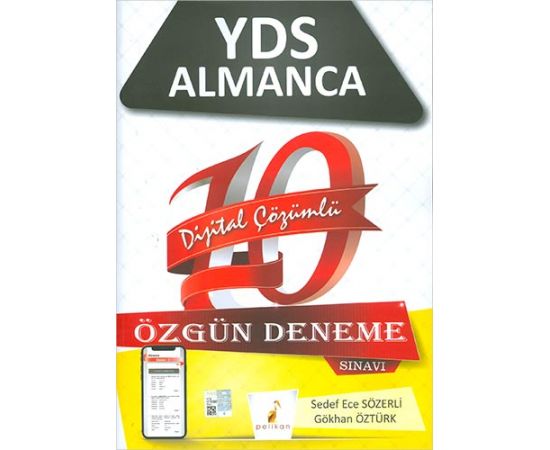 Pelikan YDS Almanca Dijital Çözümlü Çek Kopart 10 Özgün Deneme Sınavı