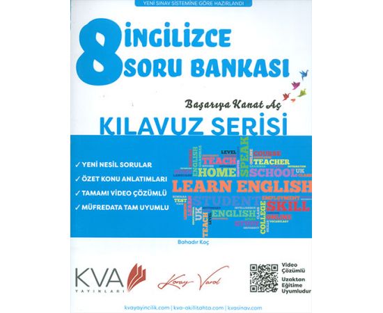 8.Sınıf İngilizce Soru Bankası KVA Yayınları