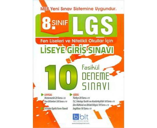 Bulut 8.Sınıf LGS 10 Fasikül Deneme Sınavı