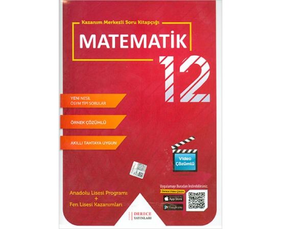 Derece 12.Sınıf Matematik Kazanım Merkezli Soru Kitapçığı