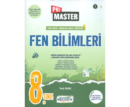 8.Sınıf Fen Bilimleri PreMaster Soru Bankası Okyanus Yayınları