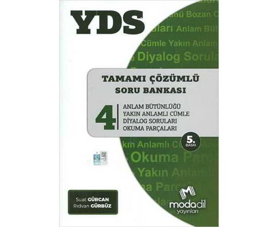 Modadil YDS Tamamı Çözümlü Soru Bankası Serisi 4